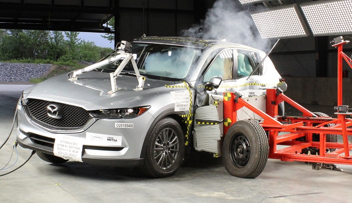 NHTSA Side impact test of the 2019 Mazda CX-5