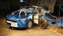NHTSA Side impact test of the 2019 Toyota Yaris Ia