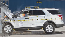 NHTSA crash test of the 2019 Ford Explorer