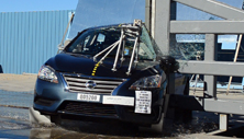 NHTSA Side pole test of the 2019 Nissan Sentra
