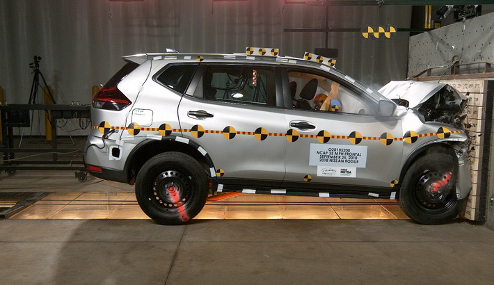 NHTSA crash test of the 2019 Nissan Rogue