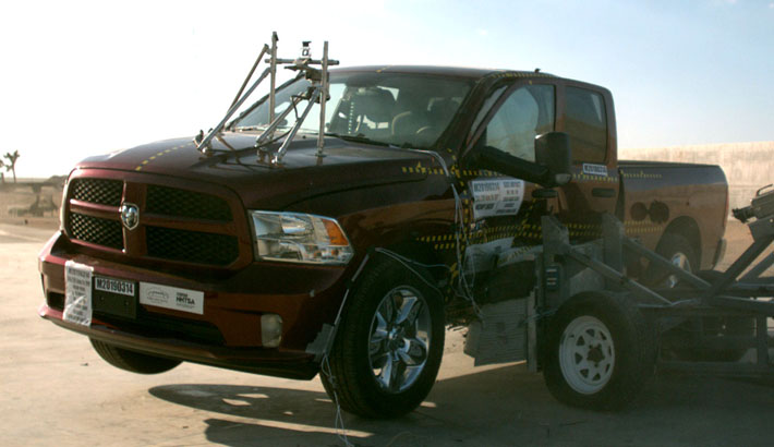 NHTSA Side impact test of the 2019 Ram 1500 Classic