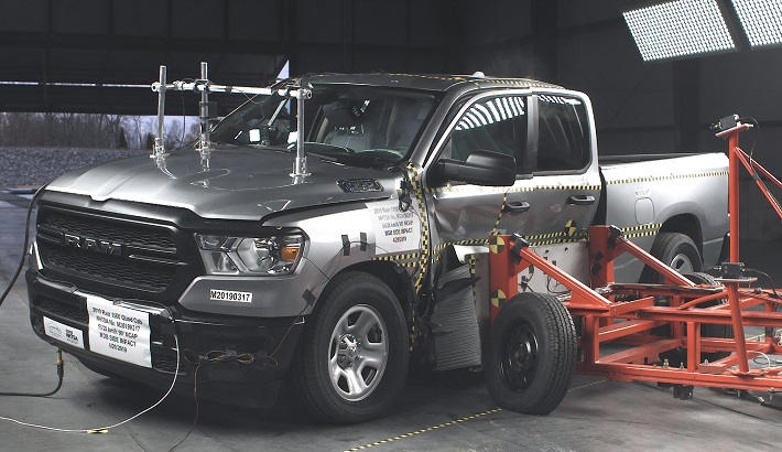 NHTSA Side impact test of the 2019 Ram 1500