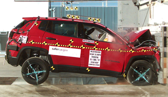 NHTSA crash test of the 2019 Jeep Compass