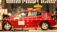 NHTSA crash test of the 2019 Hyundai Elantra