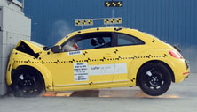 NHTSA crash test of the 2019 Volkswagen Beetle