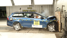 NHTSA crash test of the 2019 Volkswagen Golf Sportwagen