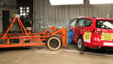 NHTSA Side impact test of the 2019 Volkswagen Golf Sportwagen