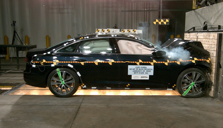 NHTSA crash test of the 2019 Audi A6