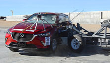 NHTSA Side impact test of the 2020 Mazda CX-3