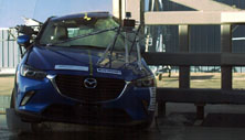 NHTSA Side pole test of the 2020 Mazda CX-3