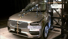 NHTSA Side pole test of the 2020 Volvo Xc90 T8