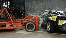 NHTSA Side impact test of the 2020 Chevrolet Camaro