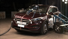 NHTSA Side impact test of the 2020 Hyundai Tucson