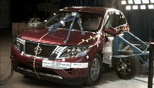 NHTSA Side impact test of the 2020 Nissan Pathfinder