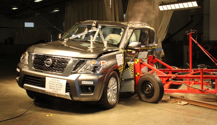 NHTSA Side impact test of the 2020 Nissan Armada