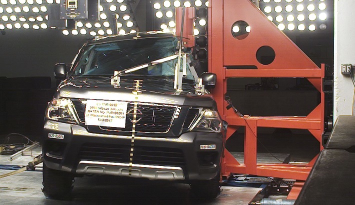 NHTSA Side pole test of the 2020 Nissan Armada