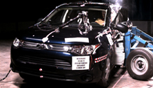 NHTSA Side impact test of the 2020 Mitsubishi Outlander