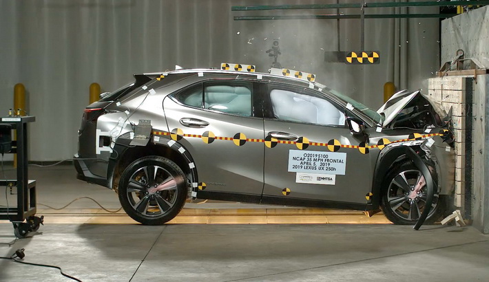 NHTSA crash test of the 2020 Lexus UX 200