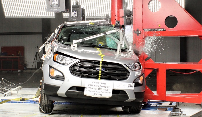 NHTSA Side pole test of the 2020 Ford Ecosport
