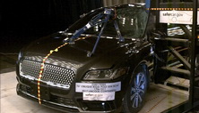 NHTSA Side pole test of the 2020 Lincoln Continental