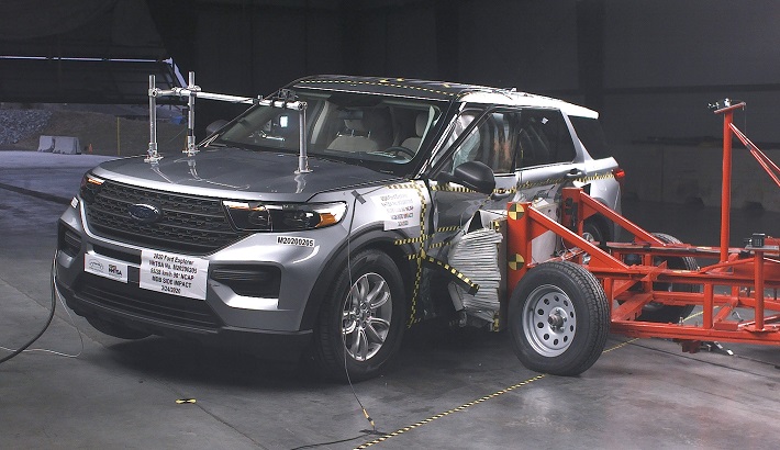 NHTSA Side impact test of the 2020 Ford Explorer