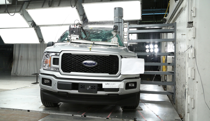 NHTSA Side pole test of the 2020 Ford F-150
