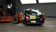 NHTSA Side impact test of the 2020 Mercedes-Benz E-Class