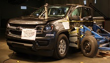 NHTSA Side impact test of the 2021 Chevrolet Colorado