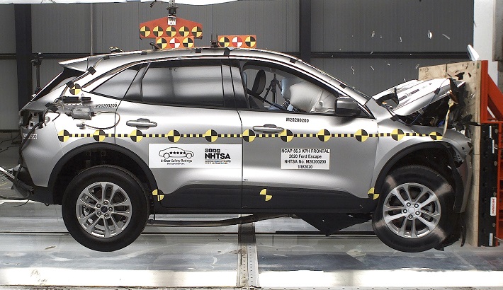 NHTSA crash test of the 2021 Ford Escape