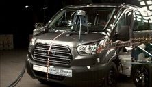 NHTSA Side pole test of the 2021 Ford Transit