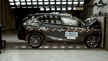 NHTSA crash test of the 2021 Lexus NX 300