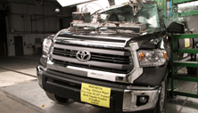 NHTSA Side pole test of the 2021 Toyota Tundra