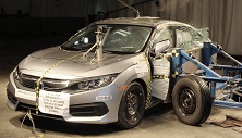 NHTSA Side impact test of the 2021 Honda Civic