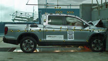 NHTSA crash test of the 2021 Honda Ridgeline