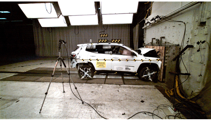 NHTSA crash test of the 2022 Jeep Compass