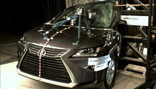 NHTSA Side pole test of the 2022 Lexus RX 350
