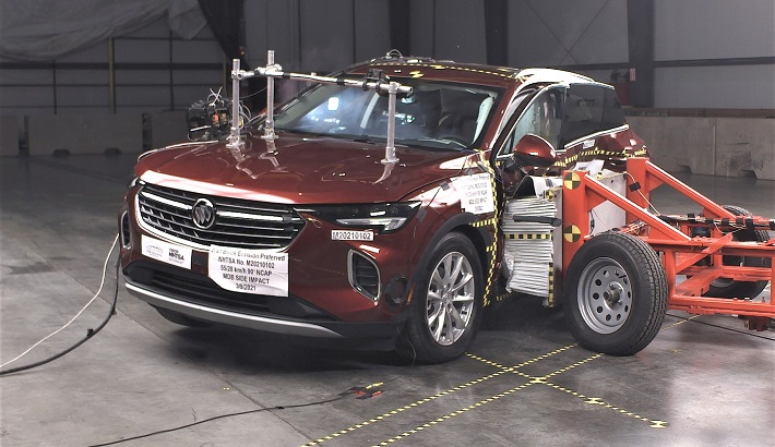 NHTSA Side impact test of the 2023 Buick Envision