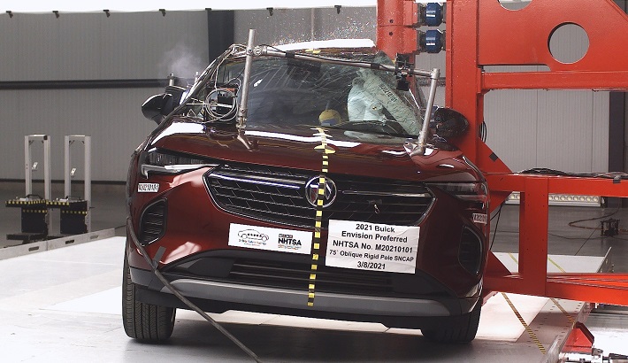 NHTSA Side pole test of the 2023 Buick Envision