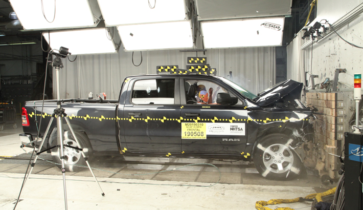 NHTSA crash test of the 2023 Ram 1500