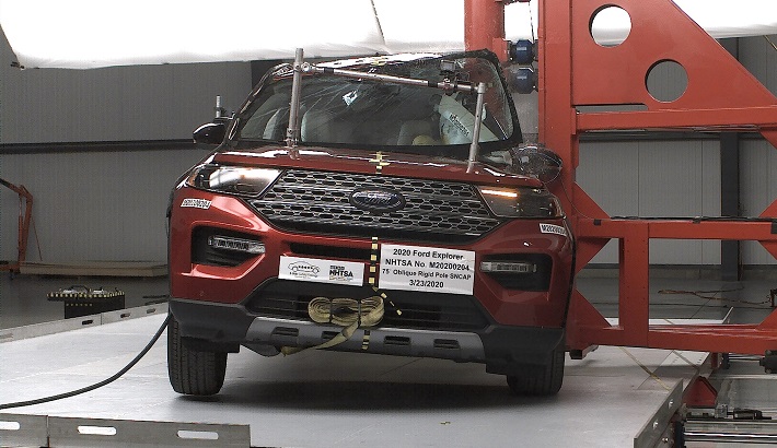 NHTSA Side pole test of the 2023 Ford Explorer