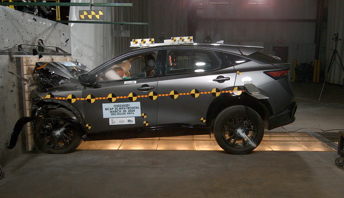 NHTSA crash test of the 2023 Nissan Ariya