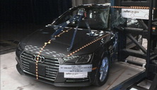 NHTSA Side pole test of the 2023 Audi A4