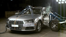 NHTSA Side impact test of the 2024 Audi A4