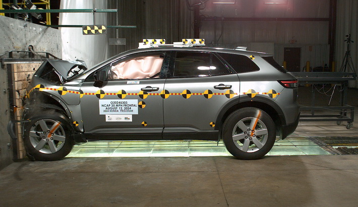 NHTSA crash test of the 2024 Honda Prologue Ev