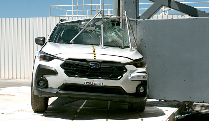 NHTSA Side pole test of the 2025 Subaru Impreza