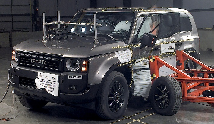 NHTSA Side impact test of the 2025 Toyota Land Cruiser