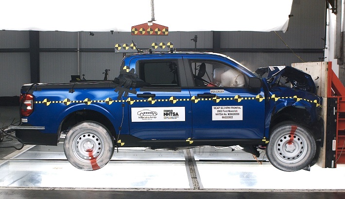 NHTSA crash test of the 2025 Ford Maverick Later Release