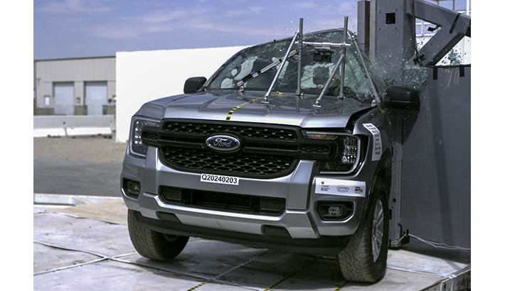 NHTSA Side pole test of the 2025 Ford Ranger