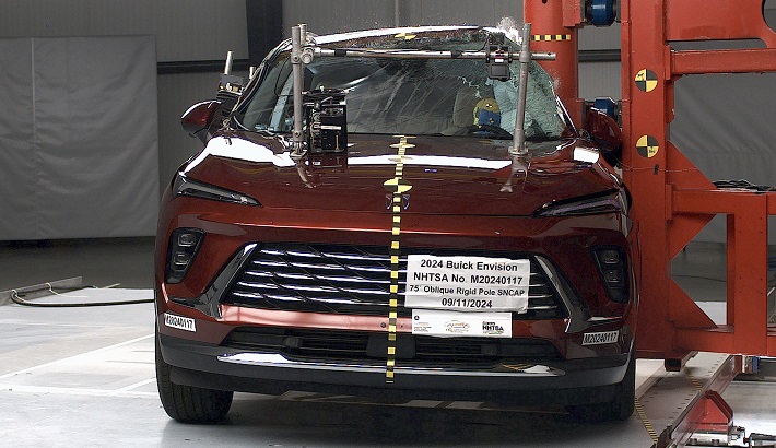 NHTSA Side pole test of the 2025 Buick Envision